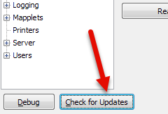 Selecting the Check for Updates button at the bottom of the MAPS Config application.  Notice also that when you select FormFusion on the license tab, it displays the license key, expiration date, and any optional modules that are included on the license for this application.